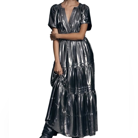 Anthropologie Dresses & Skirts - Anthropologie “Somerset Maxi Dress Metallic Edition"